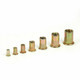 Flat Head Flange Rivet Nuts Set (120 pcs - Mixed Sizes)